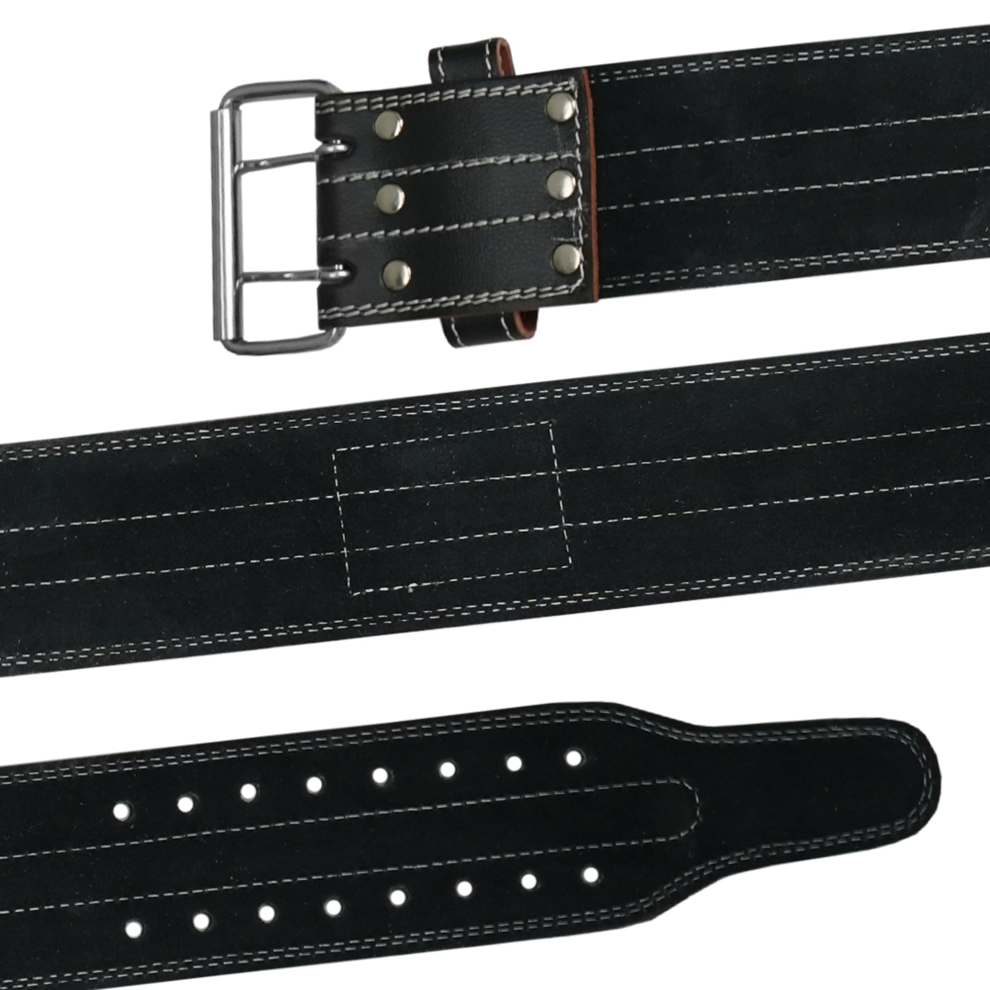 MT Pro Powerlifter Belt | Premium Leather Back Support for Weightlifting, Squats & Deadlifts