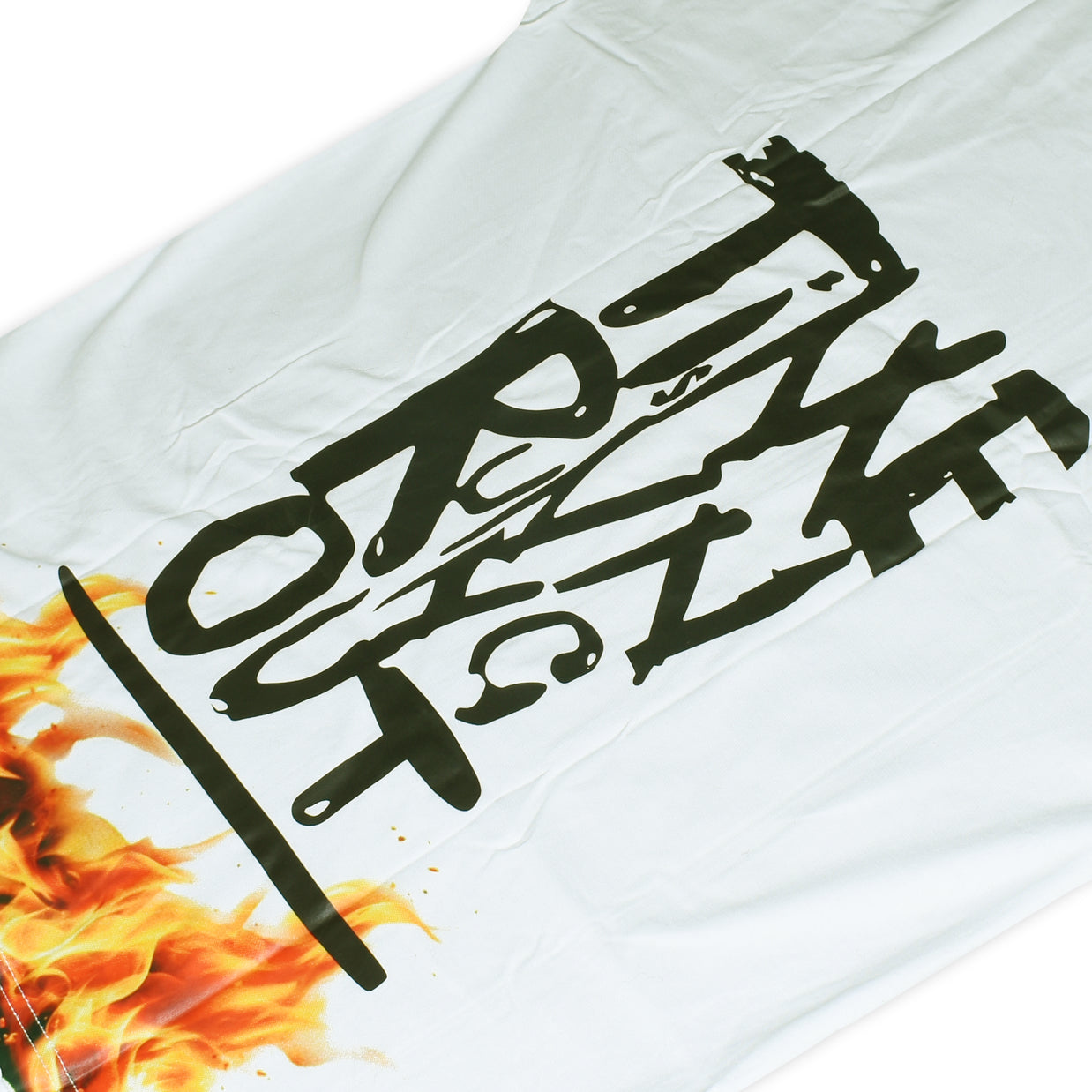 MT drop shoulder gym tee, fabric detail