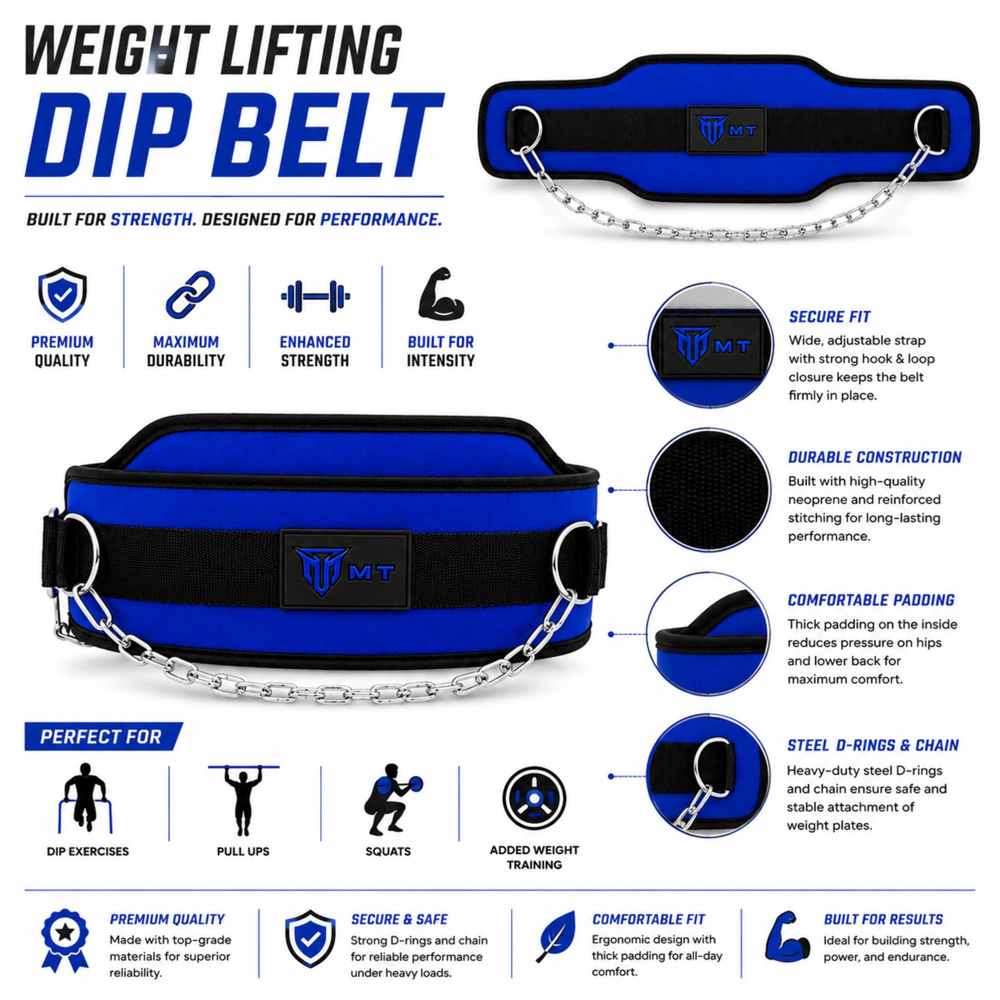 MT dip belt for pull-ups and chin-ups, lifestyle photo