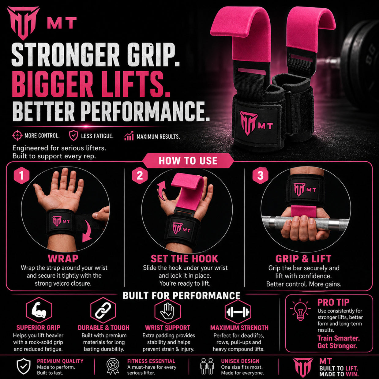 MT power lifting hook bar hook detail