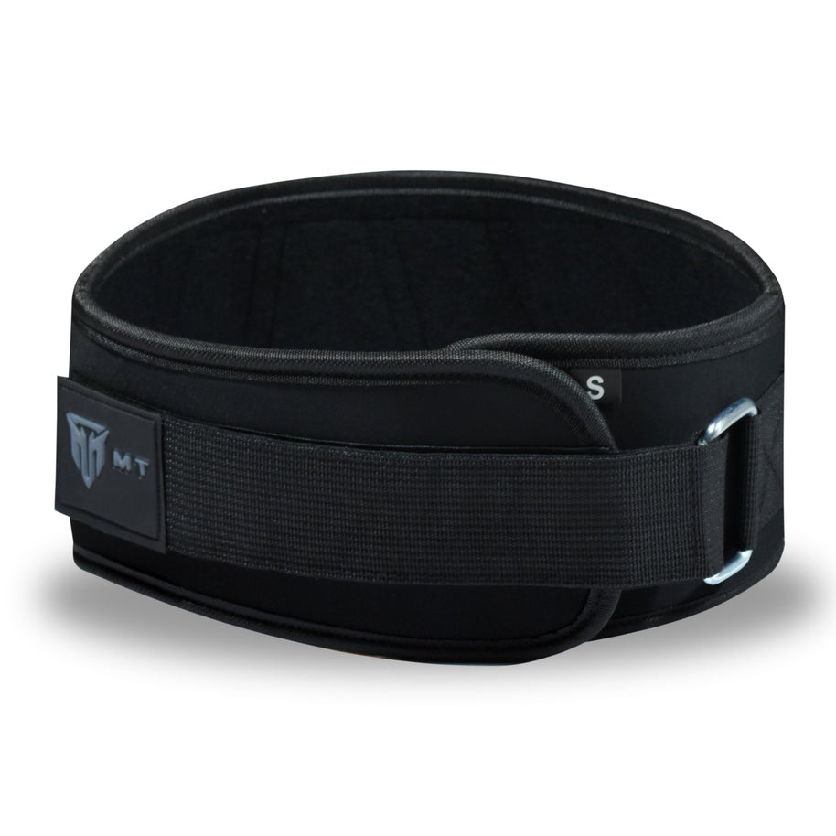 MT 6 inch Curved Weightlifting Belt - Padded Wide Back Support Gym Belt