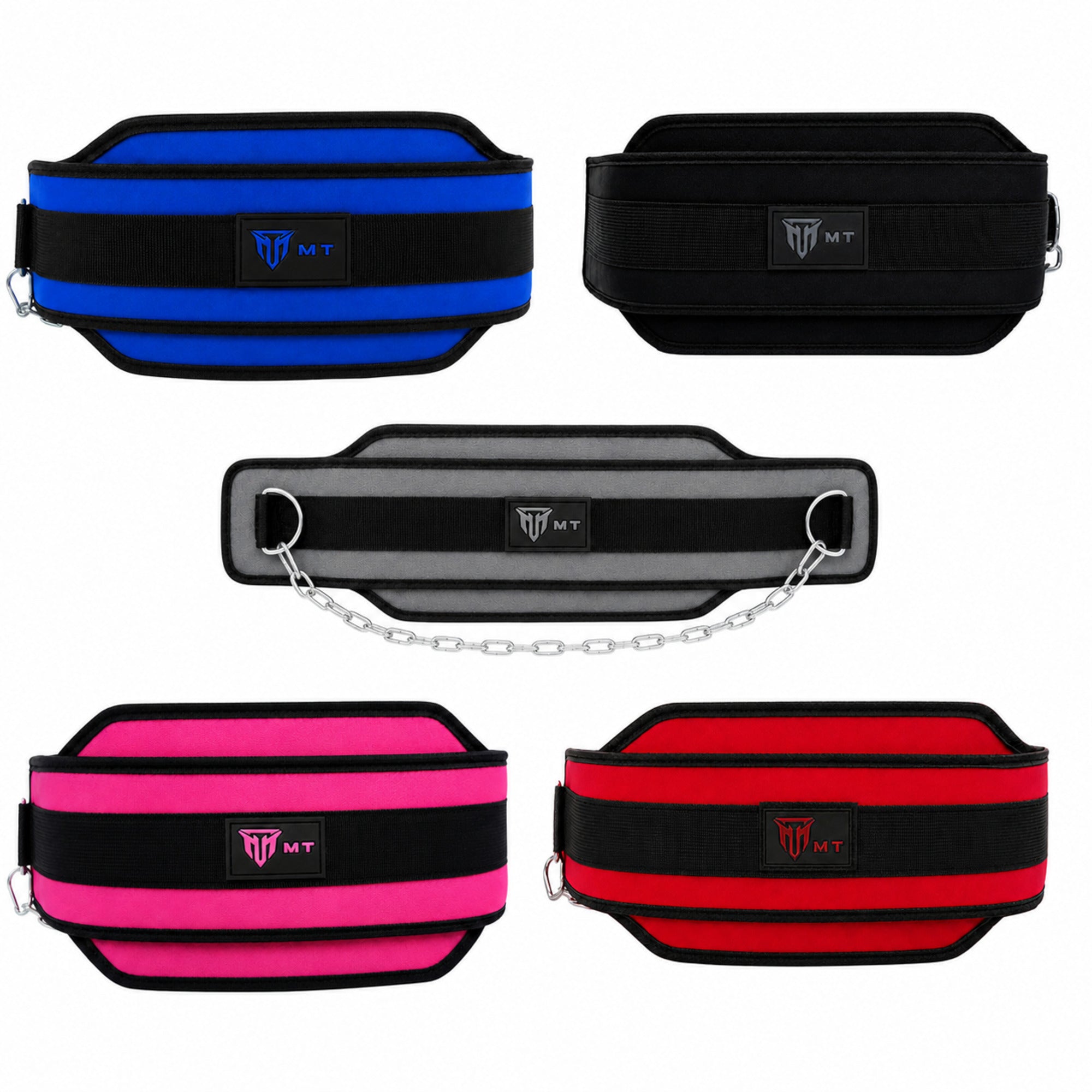 MT dip belt with heavy duty steel chain, group photo