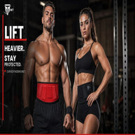 MT 6 inch Curved Weightlifting Belt - Padded Wide Back Support Gym Belt