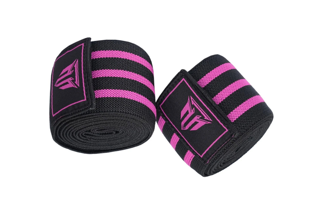 MT Knee Wraps | Elastic Joint Support for Squats, Powerlifting & Weightlifting – Men & Women