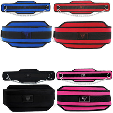 MT Weight Training Dip Belt with Heavy Duty Steel Chain for Pull-ups, Chin-ups