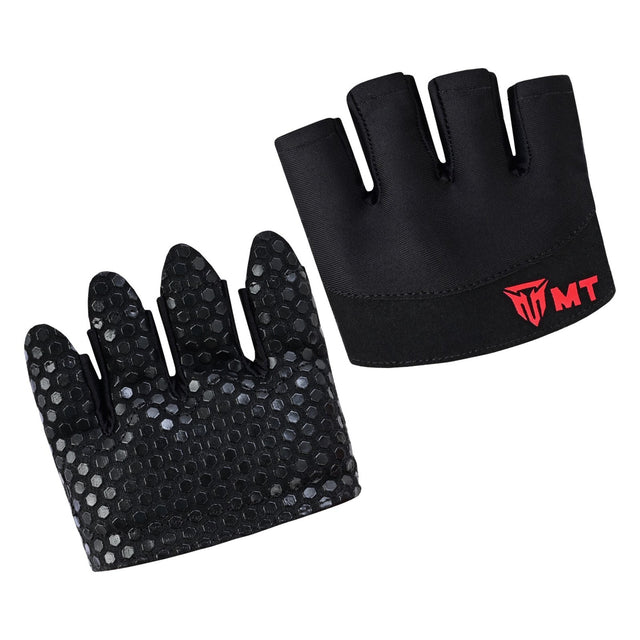 MT Half Finger Gym Gloves | Non-Slip Grip Unisex Workout Gloves for Weight Training & CrossFit