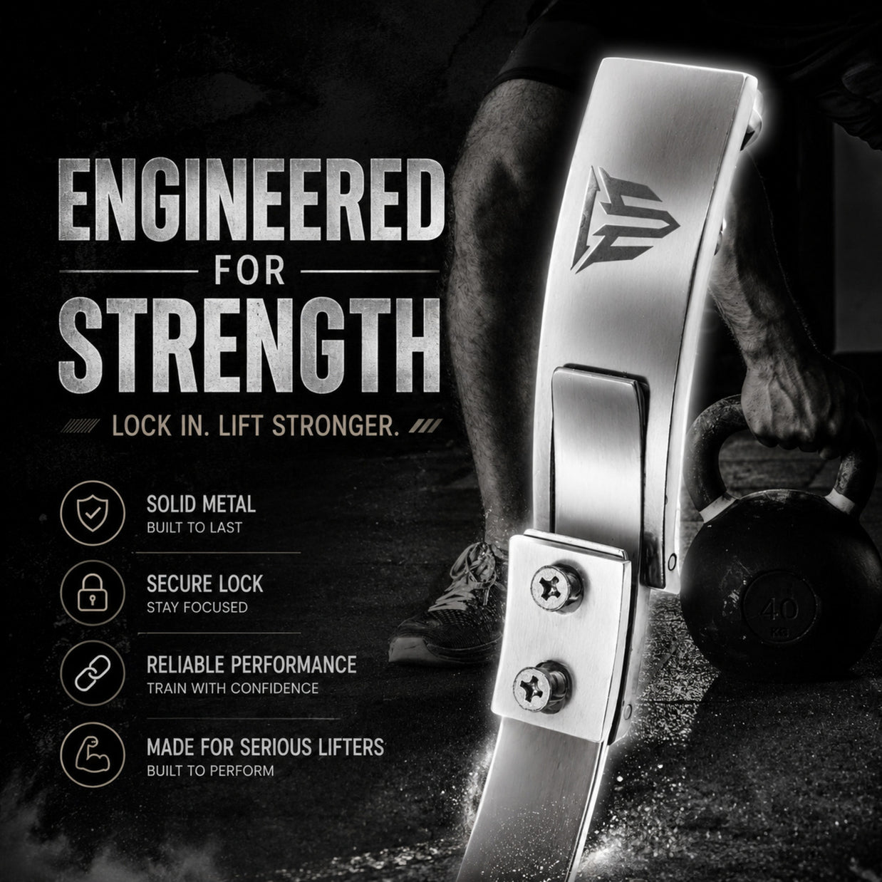 MT lever buckle replacement in silver, infographic detail 1