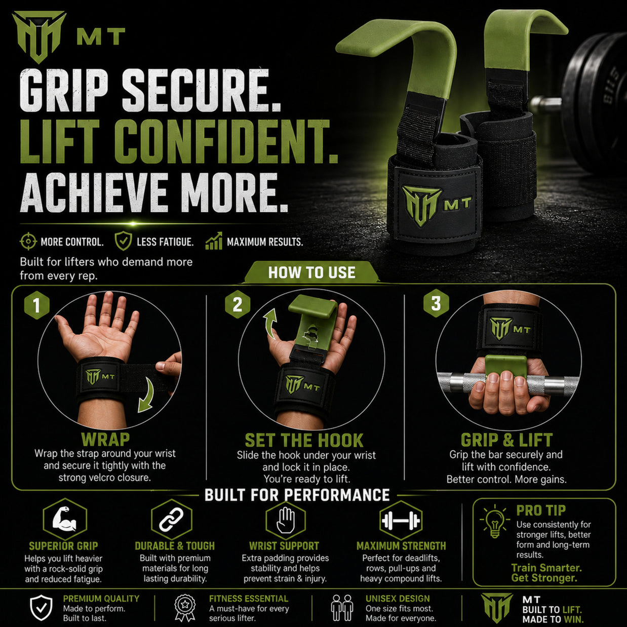 MT power lifting hook bar, angle view 5