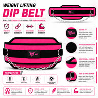 MT dip belt with steel chain, buckle detail