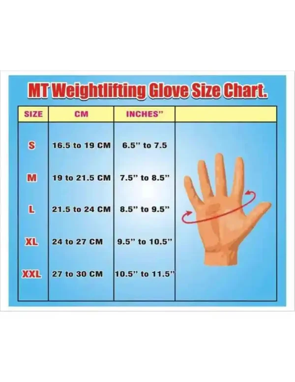 MT Gym Workout Leather Fitness Gloves for Men