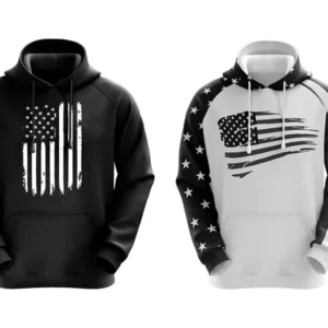 NEW US Flag Concealed Carry Hoodie American Patriotic Sweatshirt