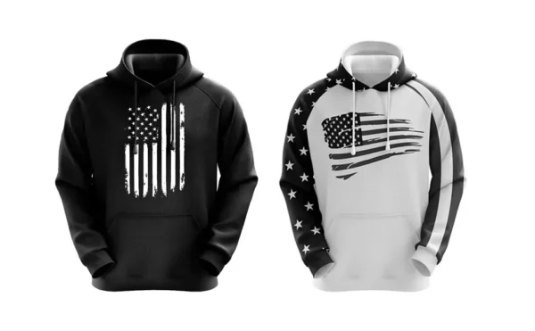 NEW US Flag Concealed Carry Hoodie American Patriotic Sweatshirt