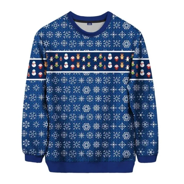 Men's Long Sleeve Christmas Sweatshirt Lightweight